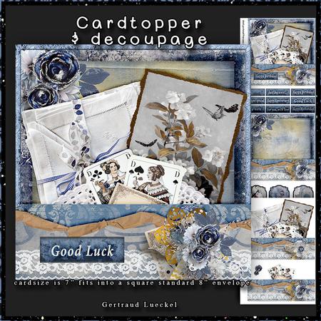 Good Luck Cardtopper with Inlet 134