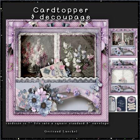 For You Some Flowers Cardtopper with Inlet 135
