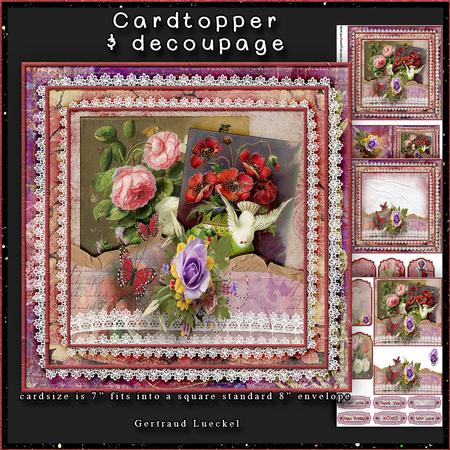 With Love Cardtopper with Inlet 145