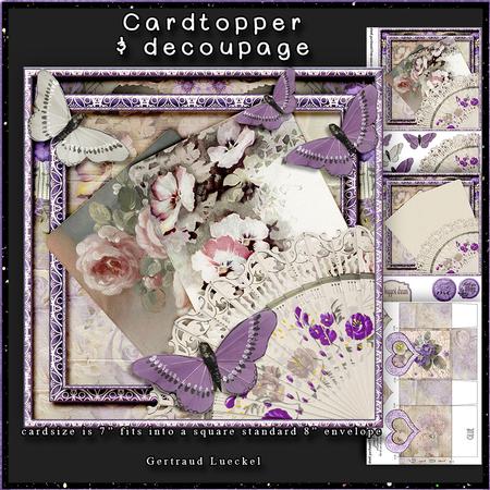 Love You Cardtopper with Inlet 149