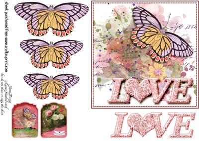 Love Cardtopper 6 x 6 Blush 146