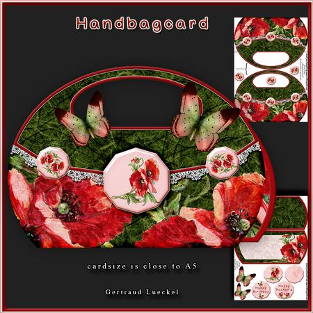 New Size Handbagcard Poppy 111