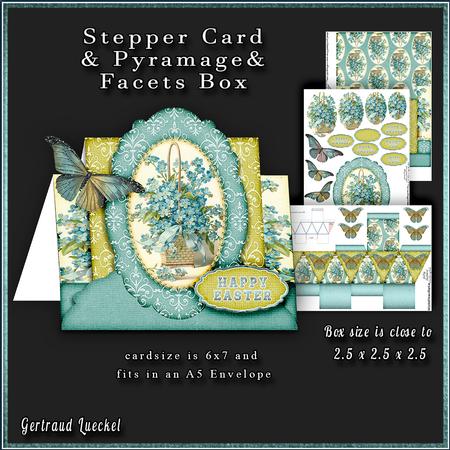 Stepper Card a Basket Full of Flowers 185