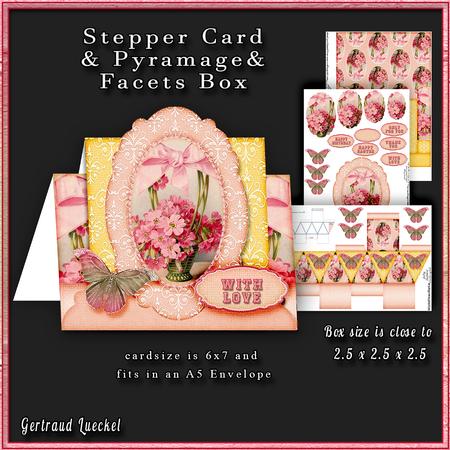 Stepper Card a Basket Full of Flowers 186