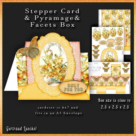 Stepper Card a Basket Full of Flowers 187