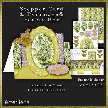 Stepper Card a Basket Full of Flowers 188