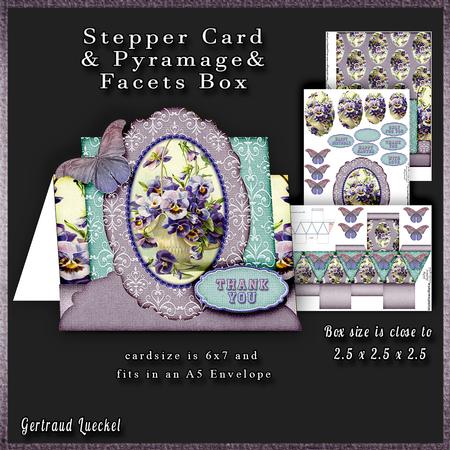 Stepper Card a Basket Full of Flowers 189