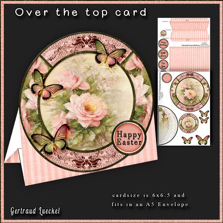 Round Over the Top Card Pink 199