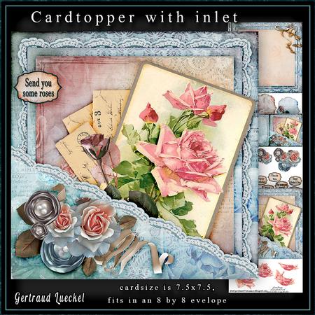Who Loves Roses Cardtopper with Inlet 208