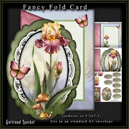 Fancy Fold Card Lillies 214