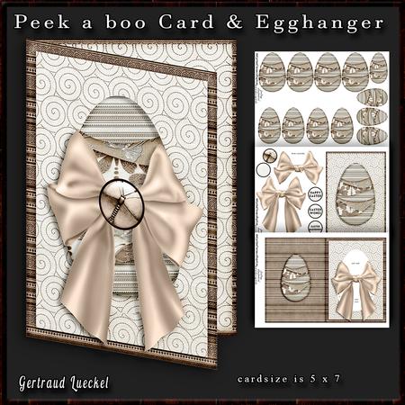 Peek a Boo Card with Egghanger Butterfly 228