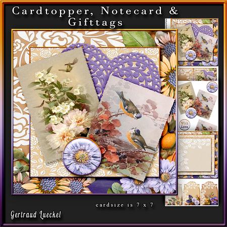 Cardtopper 7x7 with Inlet So in Purple 236