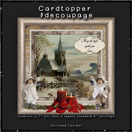 Cardtopper with Inlet Christmas 107