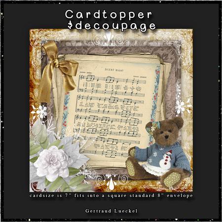 Cardtopper Christmassong 108