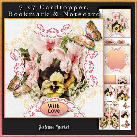 Cardtopper Flowers for the Heart 278