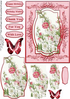 Cardtopper Peachblossom 289