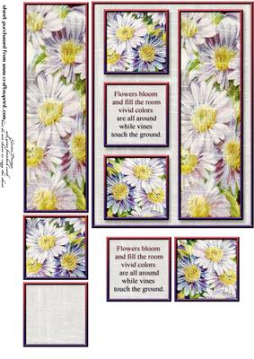Cardtopper Purple Aster 314