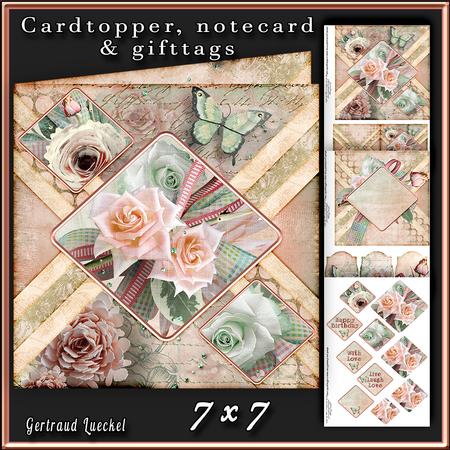 Cardtopper a Flower for You 364
