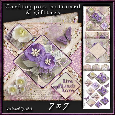 Cardtopper a Flower for You 367