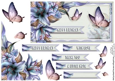 Cardtopper Sweet Lily 392