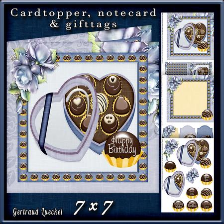 Cardtopper Sweet Chocolate 396