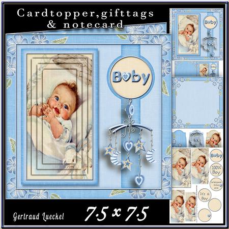 Cardtopper Baby Boy 415
