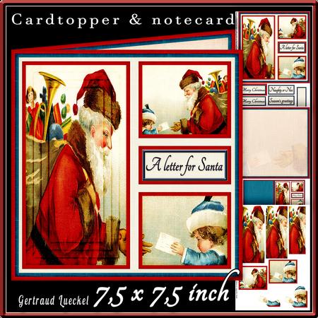 Cardtopper a Letter for Santa 450