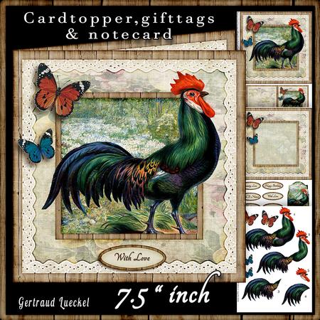 Vintage Country Rooster 479