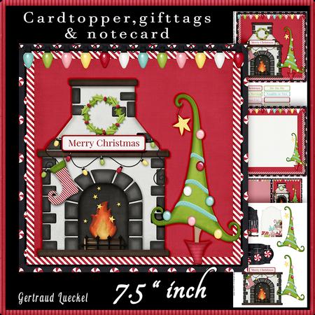 Christmas Eve Cardtopper 482