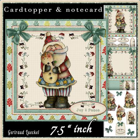 Country Christmas Cardtopper Kit 508