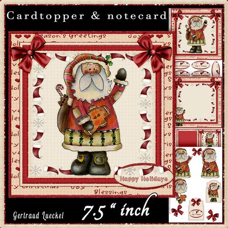 Country Christmas Cardtopper Kit 509