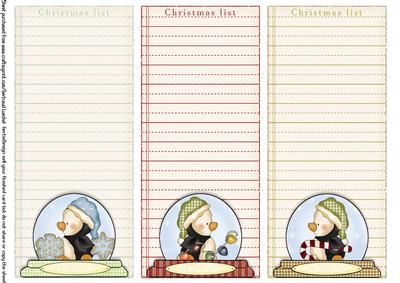 3 x Christmas List 102