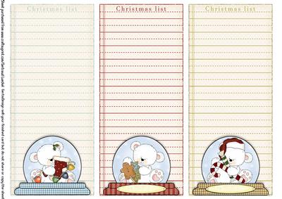 3 x Christmas List 104
