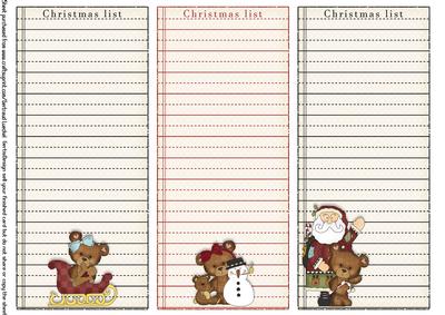 3 x Christmas List 111
