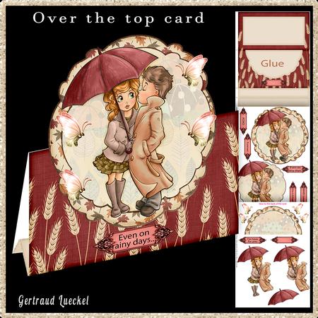 Over the Top Card Happy Couple 594