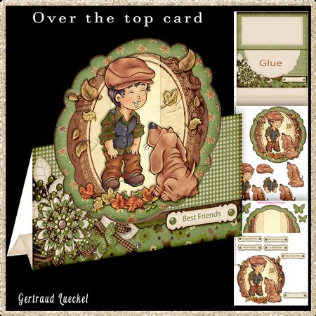 Over the Top Card Dogs Are a Boys Best Friend 595