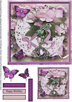 Cardtopper 7" Flowers Inch 115