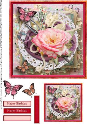 Cardtopper 7" Flowers Inch 118