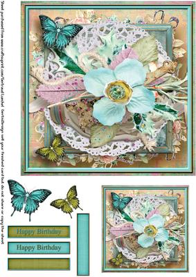 Cardtopper 7" Flowers Inch 119