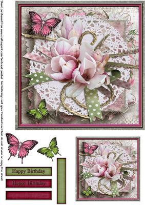 Cardtopper 7" Flowers Inch 120