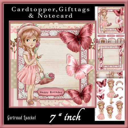 Cardtopper Tulips 611