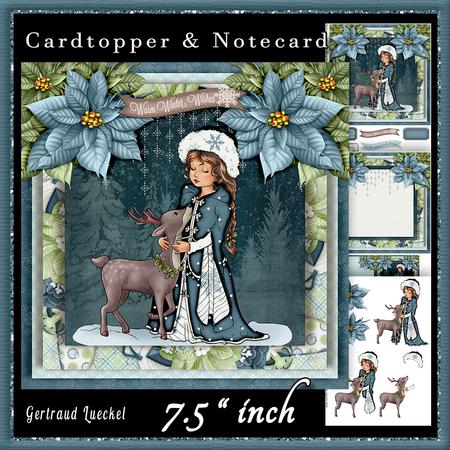 Cardtopper Winter Hugs 619