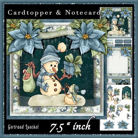 Cardtopper Cute Snowman 620