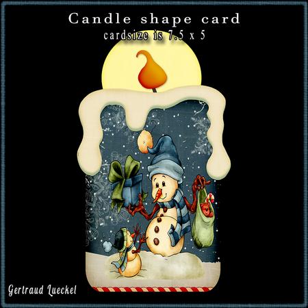 Candle Shape Card Presents Are for Everyone 683