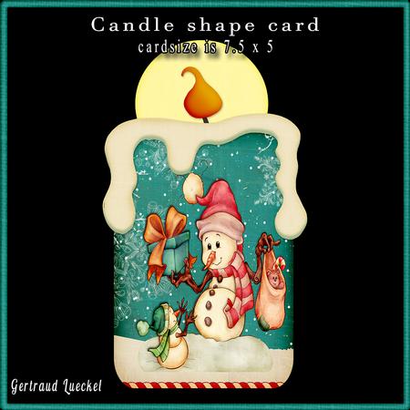 Candle Shape Card Presents Are for Everyone 684