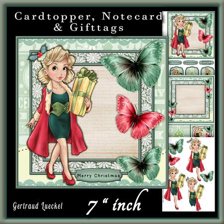 Cardtopper Christmas Shopping 708