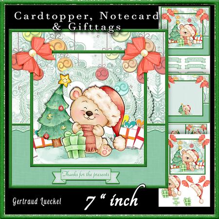 Cardtopper with Insert Thanks for the Presents 728