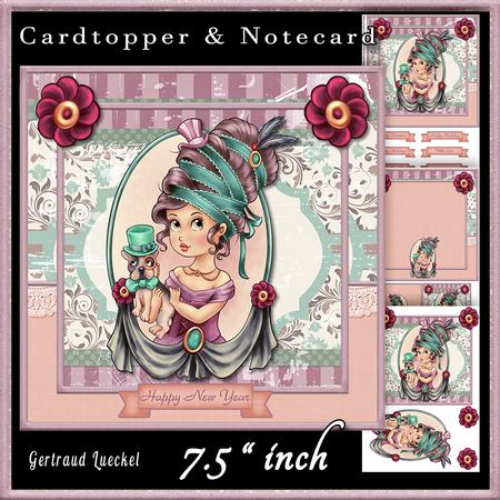 Happy New Year Cardtopper 729