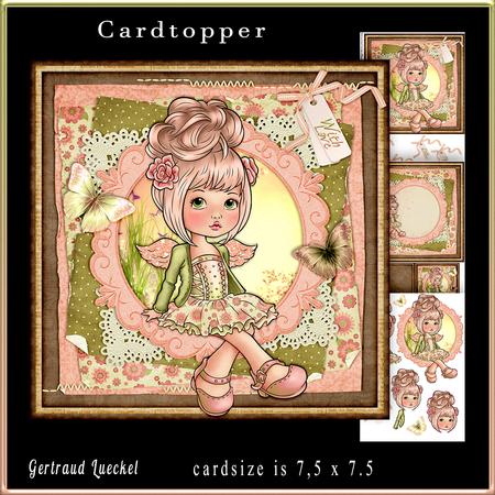 Cute Angel Cardtopper 795