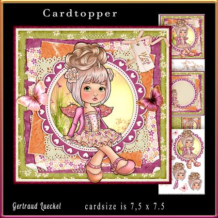 Cute Angel Cardtopper 796